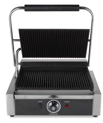 Contact Grill - Rainurè - Plaque de grill simple - 33,5cm